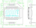 Customize OEM STN HTN FSTN 1 Per 4 Duty 3V Segment LCD Module
