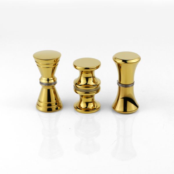 Round Bathroom Door Knobs for Shower Room Glass Sliding Door in 19/20/22mm Diameter