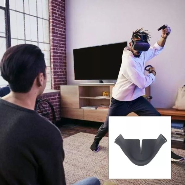 2022 Newest Arrival Black Silicone Nose Pad Shading Cover Cushion VR Headset Support Holder for Oculus Quest Accessories Kit