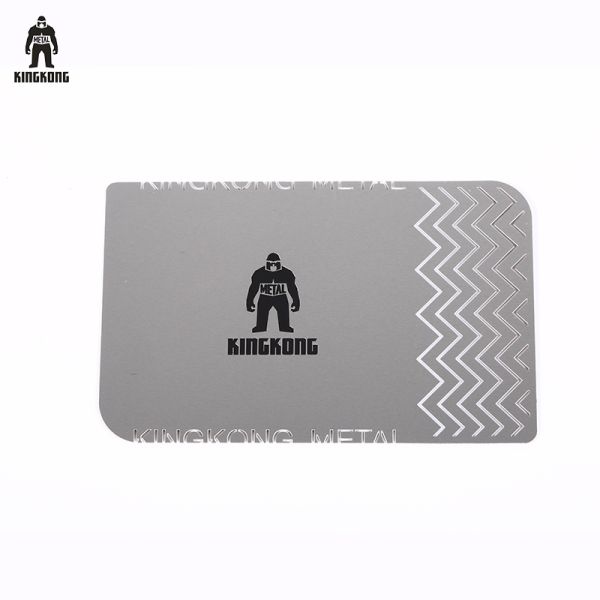 Custom High Quality Pattern Metal Wedding Invitation Card Barcode Card