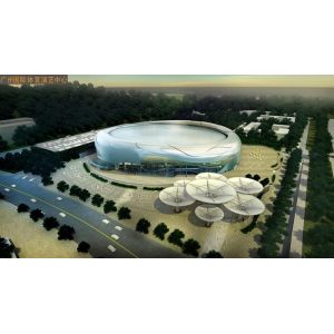 China GYM Center Building Steel Frame I Section Square/ Round Pipe Environment Friendly wholesale