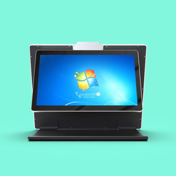 JP1802 Dual-Screen Visitor Registration All-in-One Machine 18.5+15.6 Inch Supports Wi-Fi and wired network connections