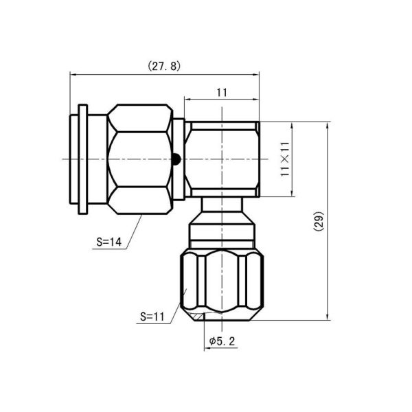 TNC Male RF Coaxial Connector – For RG-58A/U Cable