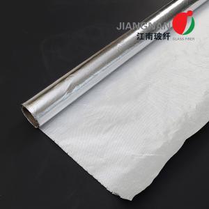 China Insulated Aluminium Coated Cloth Laminated Roll Fireproof Fiberglass Fabric wholesale