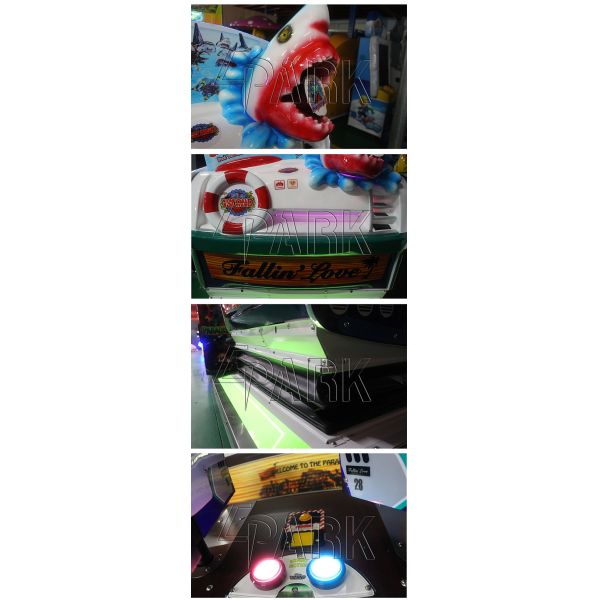 Original Lets Go Island Video Shooting Arcade Machines Dynamic Seats Simulate 1200W