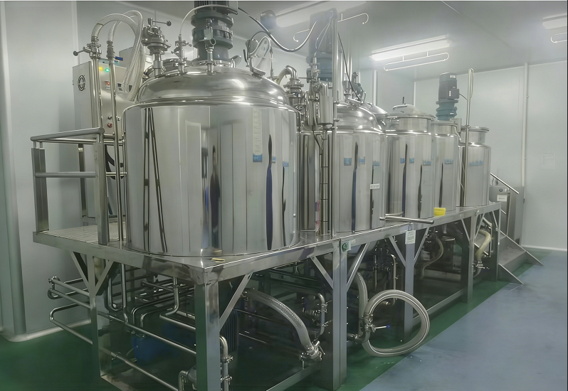 China Large Capacity Mayonnaise Making Machine Vacuum Emulsifying Mixer for Production Line on sale