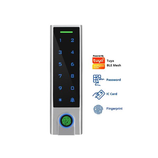Quality Biometric Fingerprint Access Control with Tuya APP IP68 Waterproof Keypad Touch Screen RFID Card Reader with TTLCOK APP for sale
