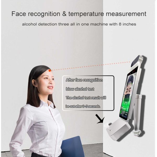 Alcohol Highway Drunk Driver Detector Face Recognition 8 Inch