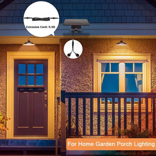 Intelligent Led Solar Lamp Remote Control Warm White Ip67 Easy To Install 15W