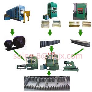 China Cooling Chamber Design Sidewall Belt  Rubber Vulcanizing Press Machine Customization on sale