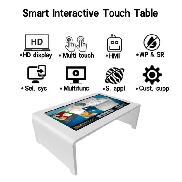 32/42/55 Inch Android Multi-Touch Restaurant Touch Screen Table for Food Ordering Maximum Resolution 3840X2160