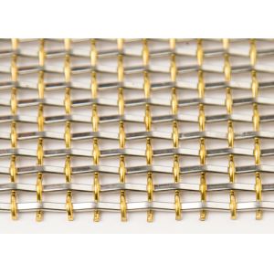 China Partitions Woven Copper Stainless Steel Crimped Wire Mesh 4×8m For Furniture wholesale