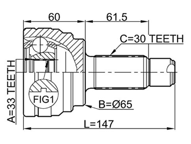 BMW 31607545125 Auto Cv Joint Half Shaft Assemble Outer Joint Dustproof
