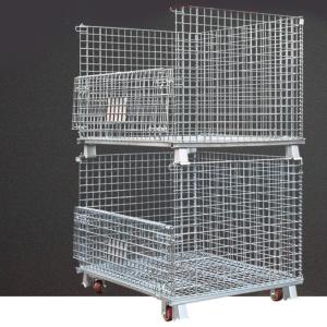 China Movable 5 Layer Stacking Galvanized Wire Mesh Stillages wholesale