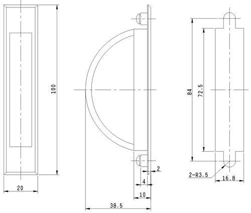 Hidden Drawer Handle Lock Cabinet Handle Cabinet Rotary Handle for Bedroom Drawer PL005