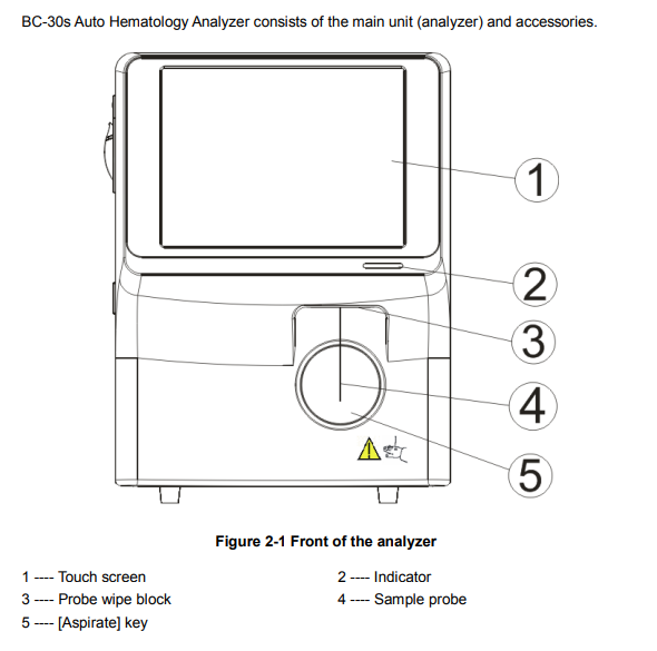 Mindray BC-30S Automatic Blood Cell Hematology Analyzer Machine Used In Good Working Medical Equipment