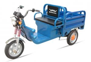 China 580W 48V / 32Ah Adult Electric Tricycles Blue Electric Cargo Tricycle Easily Loading on sale