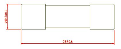 Dissmann HD10 Series 10x38mm Ceramic Fuse , UL Certified Solar PV Fuse