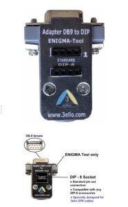 China Enigma tool adapter DB-9/DIP8 for pogo pin TSSOP /MSOP /SOIC connect DIGI PROG -DP3 programmer device wholesale