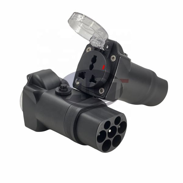 10-18A Current Overload Protector Type 2 to AC Adapter Type2 Male Charger for AOTAI EV BLACK