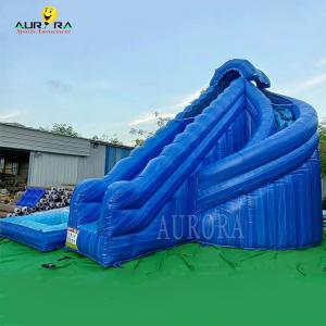 China Indoor Playground Inflatable Water Slide Blue For All Ages customized Size wholesale