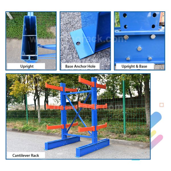 Warehouse Storage Rack Shelving Garage Basement Rack Home Organizer Heavy Duty Steel Ce-certified Adjustable 4-shelf 40 Cm