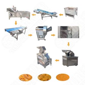 Low cost garlic ginger processing line powder production line onion drying