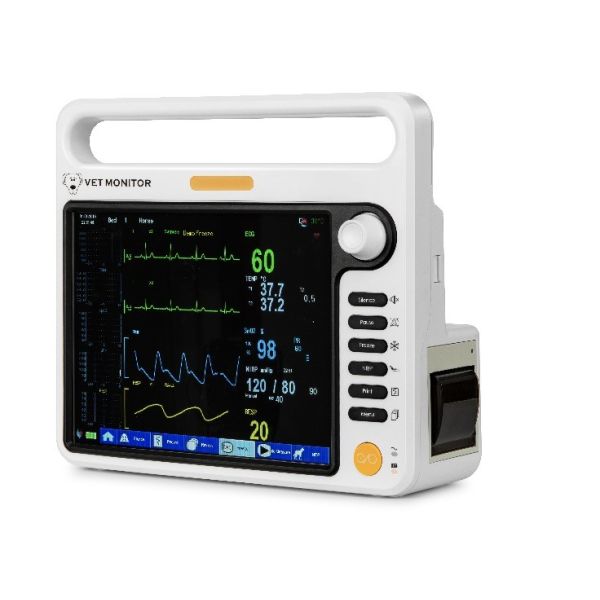 Multi Language Veterinary Multiparameter Monitor 12.1 Inch OEM ODM