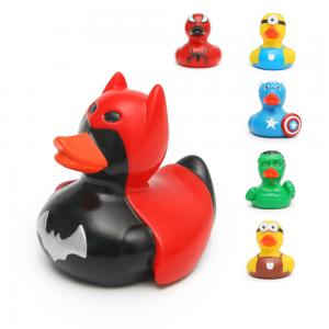 China Bathtub Toy Batman Rubber Duck , Mini Marvel Character Rubber Ducks Promotional Gift wholesale