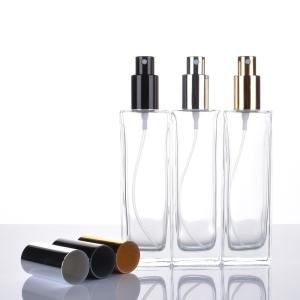 China 50ml Refillable Glass Perfume Spray Bottles Round Shape With Atomizer wholesale