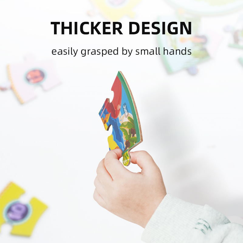 Large Pieces Round Jigsaw Puzzles Biological Learning About Nature Change