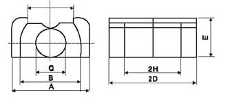 Custom Made Soft Magnetic Materials LP Core Ferrite Magnet Composite E Shape