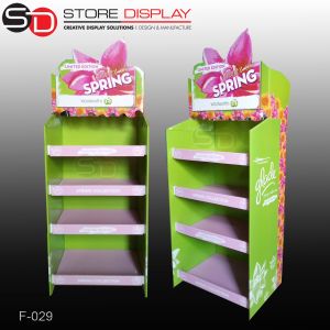 China custom made cardboard corrugated paper stand shelf for gift box wholesale
