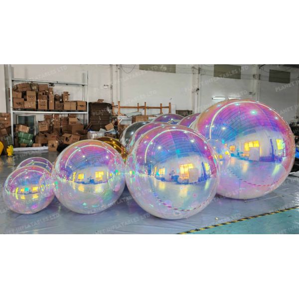 Double Layer PVC Inflatable Mirror Ball Reusable Big Bubble Balloon For Decoration