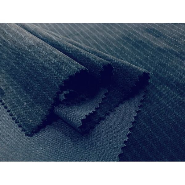 Striped Velvet Fabric Blue Black 240GSM 100% Polyester Heat Printing