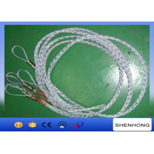 China 10KN Working Load Wire Mesh Grip Cable Socks 2 Meter Long For OPGW 10-25 mm wholesale