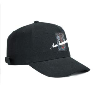 China Mens Metal Buckle Hat Black Animal Caps Custom Embroidered Logo Patch Baseball Hat on sale