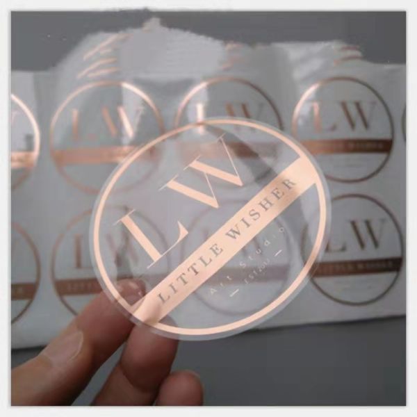 transparent Custom Die Cut Labels Vinyl Material Waterproof
