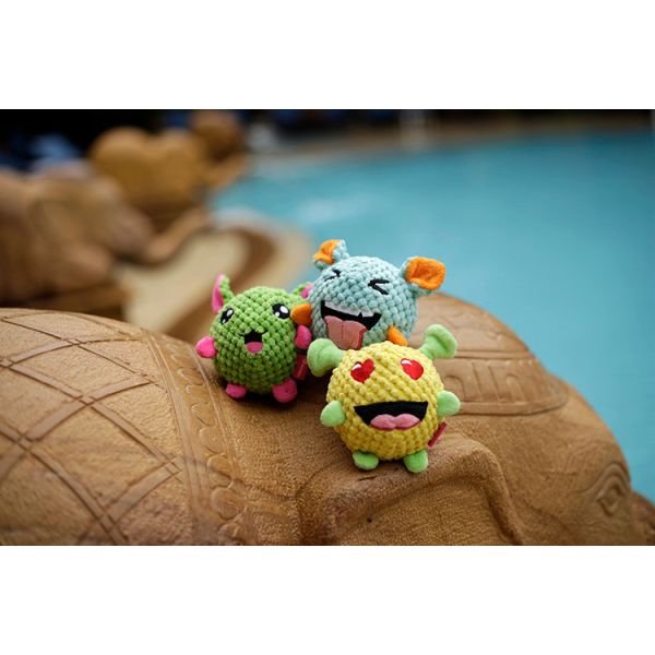 Sturdy Indestructible Plush Dog Toys For Aggressive Chewers Velvet Sound 6.5cm