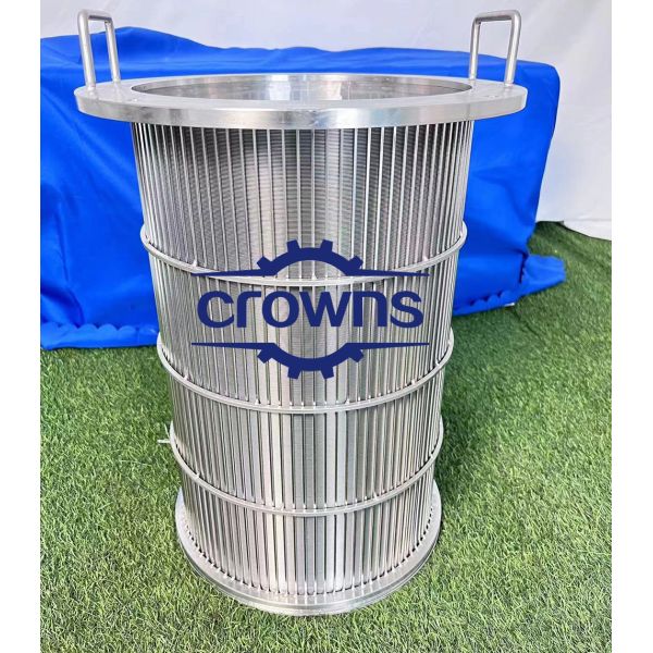 Stainless Steel 316L Wedge Wire Screen Rotary Drum Filter Solid Liquid Separators
