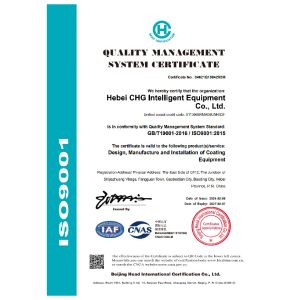 CHG International Limited Certifications