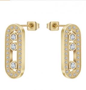 China Women Cartilage Cuffs Hoop Climber Earrings With Cubic Zirconia CZ wholesale
