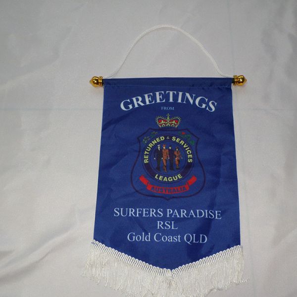 Plain Pennant Wall Flag Sublimated Printing Blank Wall Hanging Banner