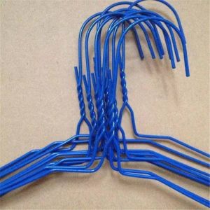 Buy cheap Blue Notched Laundry Wire Hanger Water Resistant Environmental Protection from wholesalers