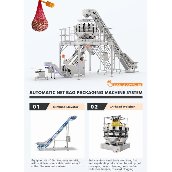 High Quality Automatic Walnut Net Bag Clipping Packing Machine Garlic Onions Potatoes Citrus Mesh Bag Packing Machine Chocolate Coins Mesh Bag Packing