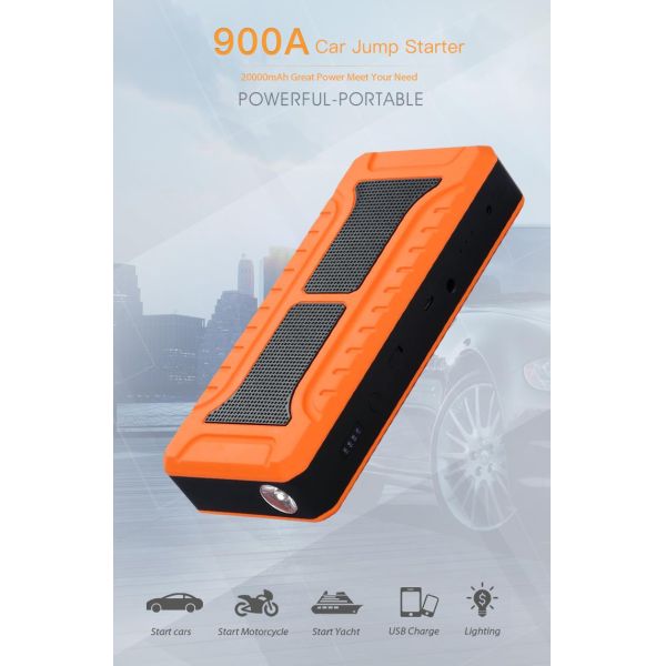 12V 800A Jump Starter Compact Portable Auto Battery Booster 20000mAh