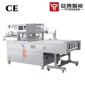 Automatic Continuous MAP Tray Sealer Machine Food Packaging Machine in Pneumatic