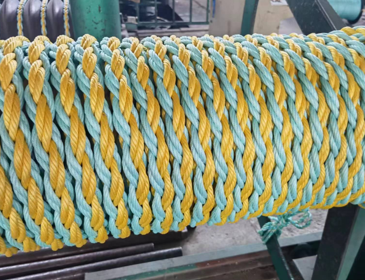 48mm 8 Strand Polypropylene Combination Rope For Cable Laying Ship