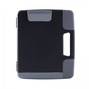China Portable Black Plastic A4 Clipboard Box File Waterproof For School on sale