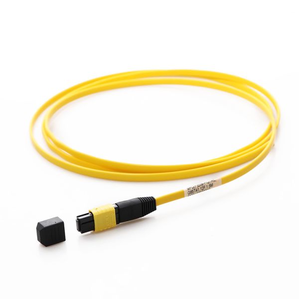 12 Core Flat Ribbon Yellow MPO MTP Patch Cord Single Mode